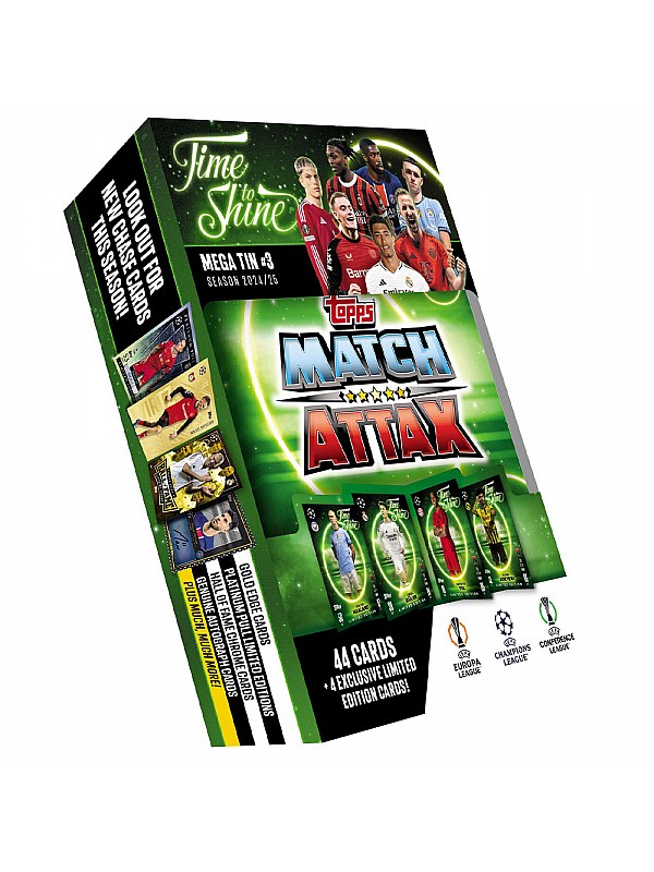 Topps UEFA Club Competitions Match Attax Cards 2024/25 Mega Tin 3