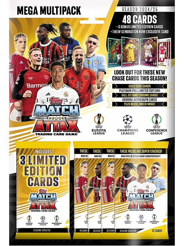 Topps UEFA Club Competitions Match Attax Cards 2024/25 Mega Multipack