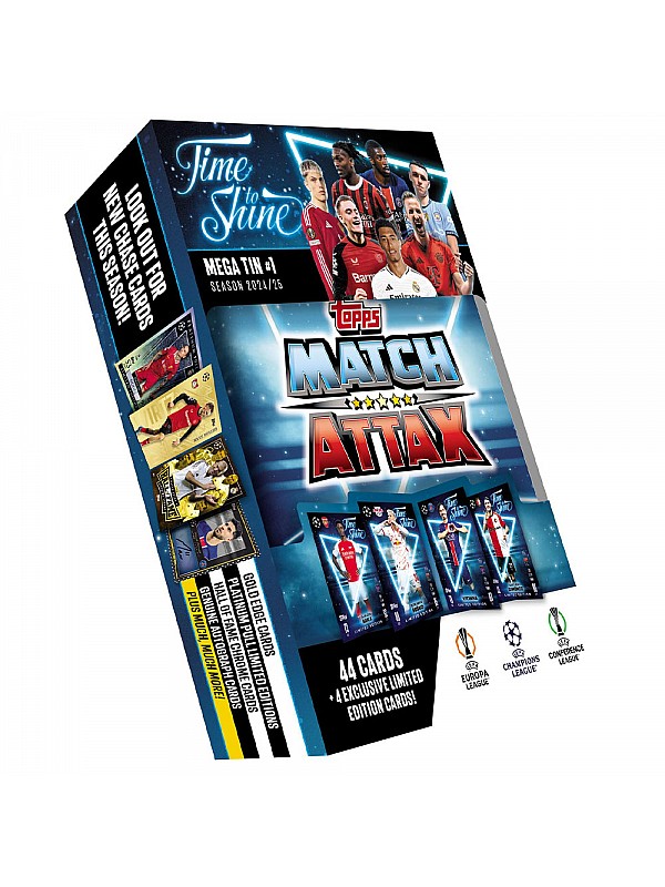 Topps UEFA Club Competitions Match Attax Cards 2024/25 Mega Tin 1