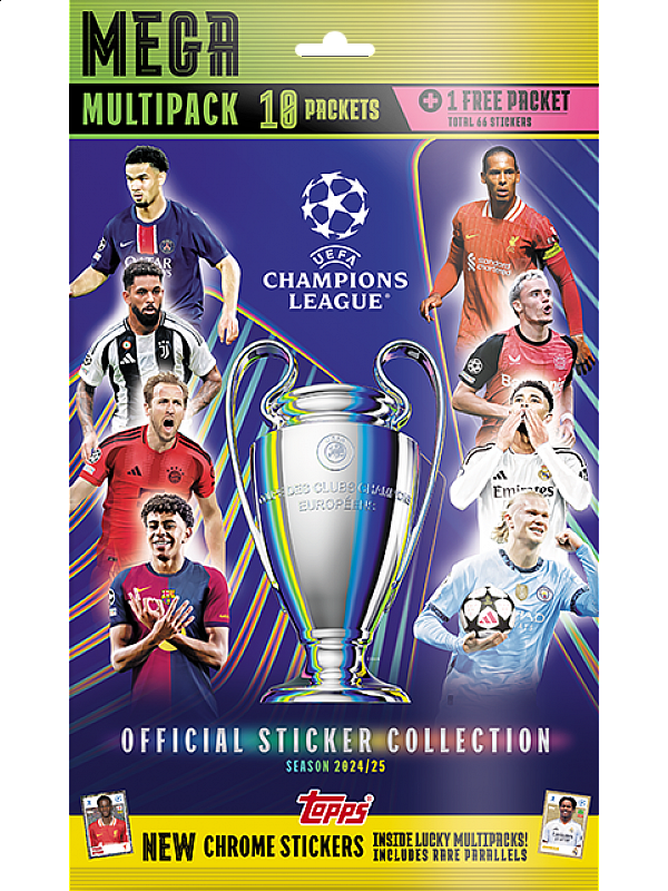 Topps UEFA Champions League Stickers 2024/25 Mega Multipack